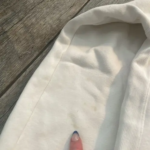 TNA White Sweater with Hood and Relaxed Fit Size 2