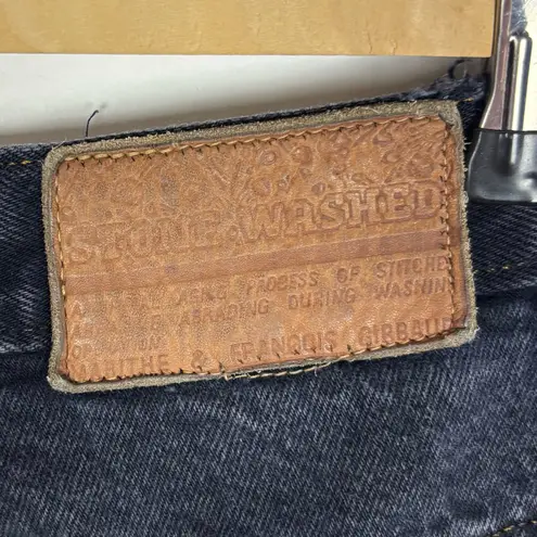 Marithe Francois Girbaud Vintage Jeans Black Stone Washed Tapered Womens 5/6