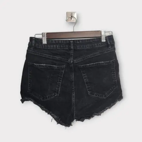 ZARA  High Waisted Denim Cutoff Shorts 6