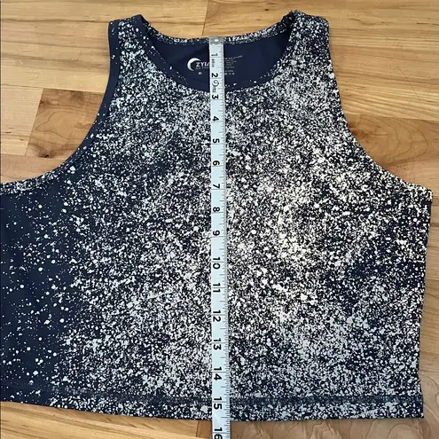 Zyia Active Women's Grey/Purple Speckled Crop Tank Top XL