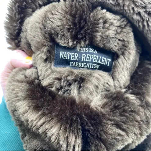 Eric Javits Vail Winter Hat In Brown Suede Water Repellent Adjustable Size