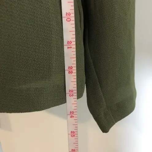 Prologue NWT Olive Green Twist-Front V-Neck Blouse Top New