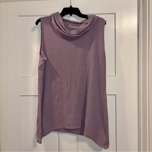 Soft Surroundings  Purple Ash Cowl Neck Sleeveless Top XL NWT