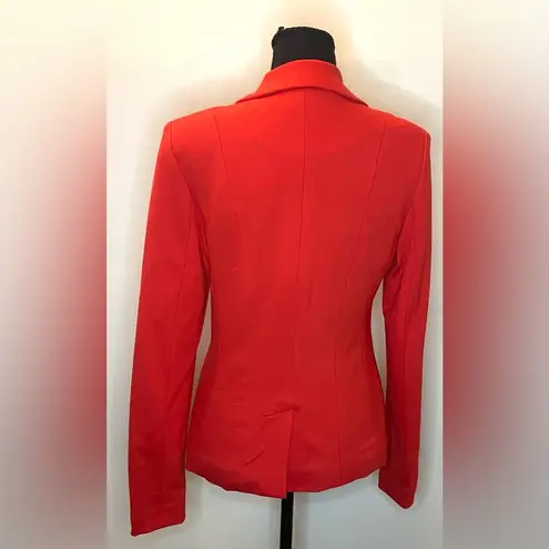 Grace Elements -Red Striped One Button Jacket Blazer
Size 4