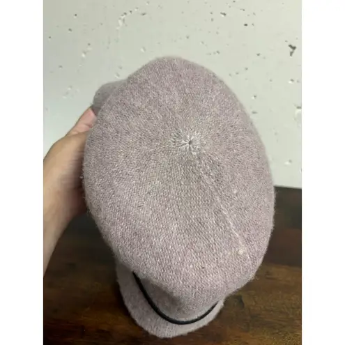 Vintage Sears Wool Blend Cloche Hat Purple with Black Flower – One Size