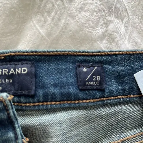 Lucky Brand  Women's high rise skinny Bridgette Jeans Frayed Hem size 6/ 28 ankle