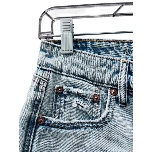 American Eagle  Groovy Floral Pocket Denim Jean Shorts Size 00 Distressed Casual