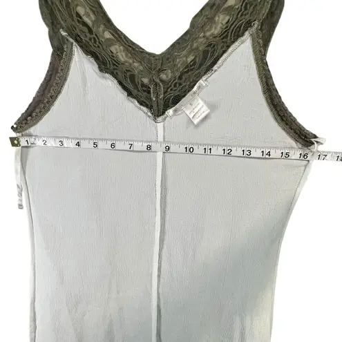 Cherish Dress Small Brown Olive Lace Elastic Waist Lined Romantic Coquette Fairy