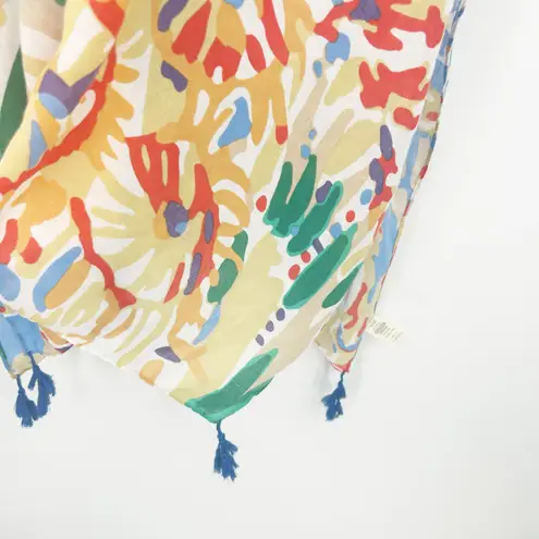 Do Everything In Love NWT Boho Tassel Abstract Mosaic Kimono Swim Cover Up OS