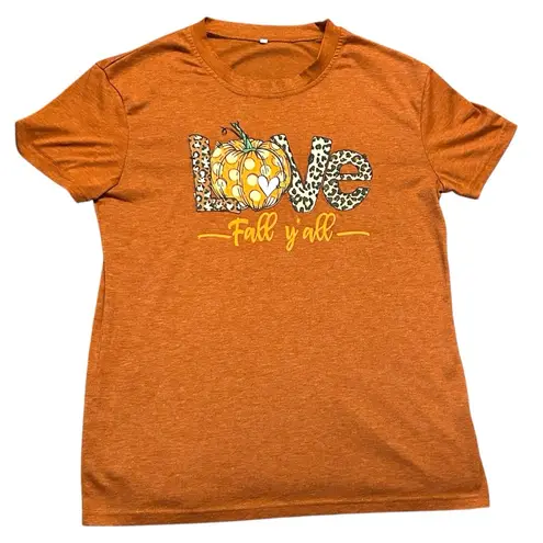 Fall Y'all Love Pumpkin Leopard Print T