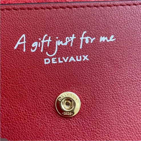 NWOT Delvaux Kiss NY Polo Envelope Clutch LIMITED EDITION Red