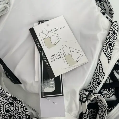 La Blanca Swimsuit Size 18W Oasis Strappy One Piece Mio NWT Paisley B&W Plus