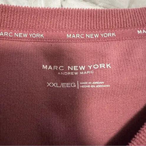 Marc New York  Cozy Ribbed Crewneck Sweater Women's Size XXL Salmon Pink
