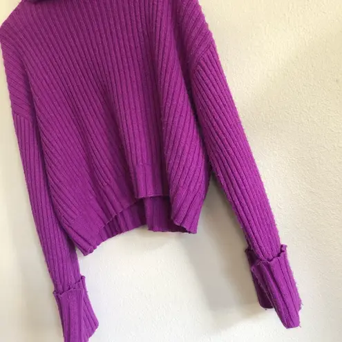 Nine West  Purple Turtleneck Sweater Size M