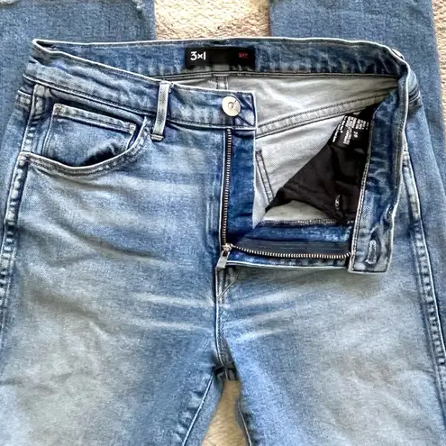 3x1 Shredded Crop High Rise Straight Jeans in Ace Size 26