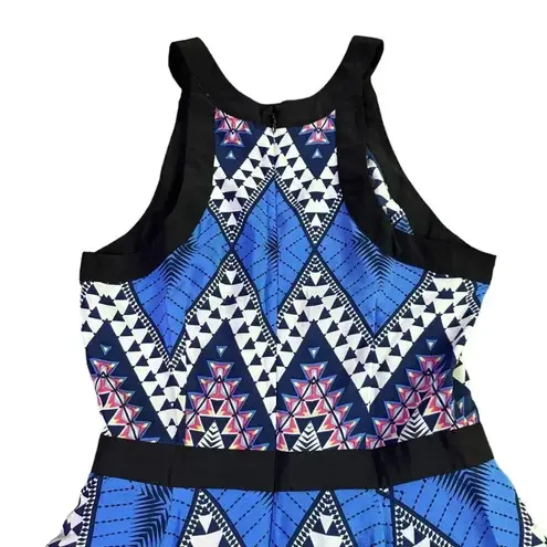 Yumi Kim 100% Silk Dress Abstract Geometric Colorful Mini A-Line Size XS Women's