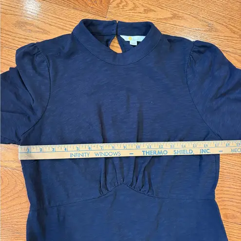 Boden Navy Short Sleeve Midi Dress | Size 10L Blue
