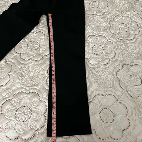 Betabrand  Black Straight Leg Classic Dress Pant Yoga Pants Size L Petites