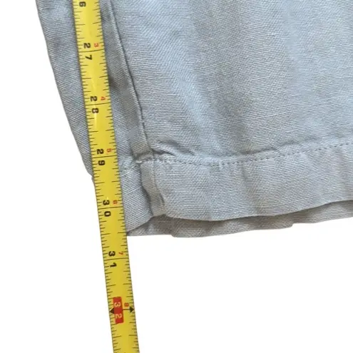 Poetry relaxed Straight Leg Linen Trousers Light Gray Size 4