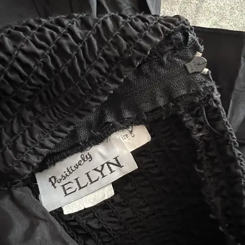 Vintage Black Ruffle Party Dress