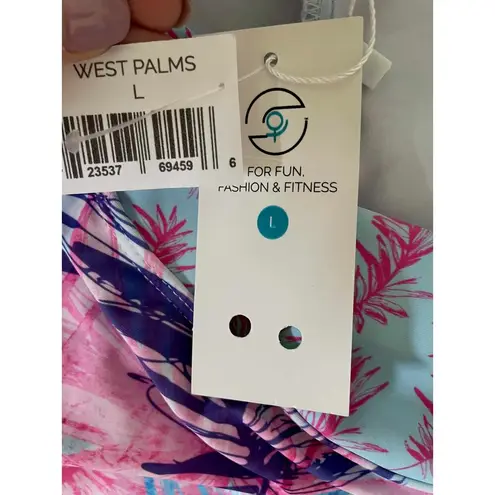 Skort Obsession Golf Fitness Athletic Skirt Skort Pink Blue Size Large NEW