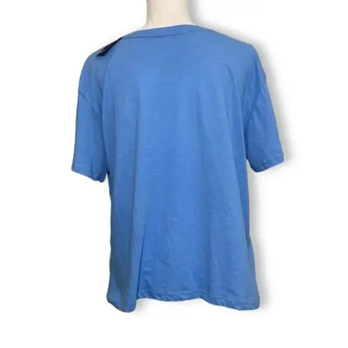 Jerry Leigh NWT Blue Frida Kahlo Portrait Tee T-Shirt Top Crewneck Short Sleeve New