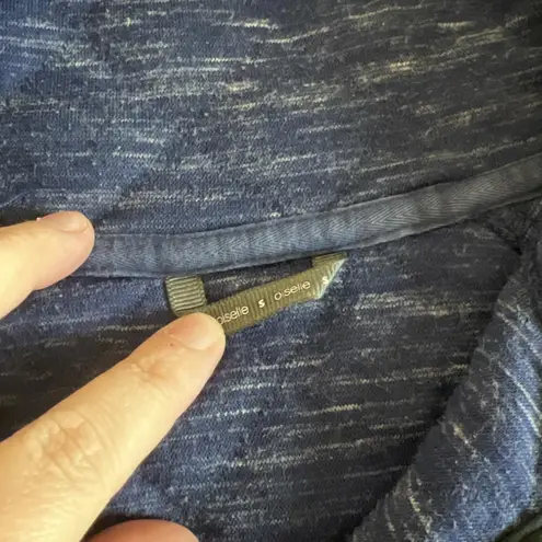 Oiselle Quilted Mockneck Jacket Blue Size Small