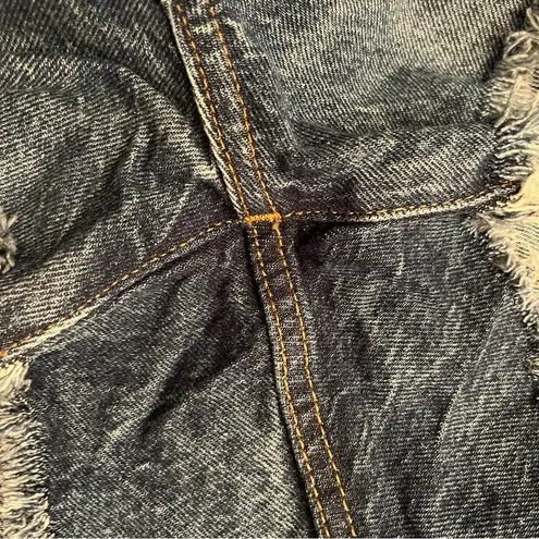 Madewell  Perfect Jean Shorts Raw Hem Medium Wash Size 32