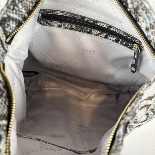 Aimee Kestenberg Tuscany Hobo Purse Shoulder Bag Suede Animal Print Leather