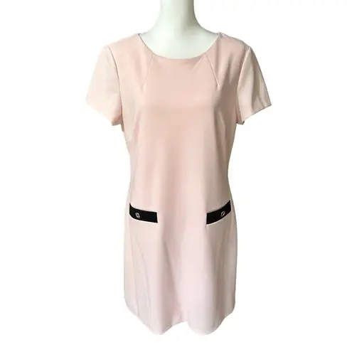 Tommy Hilfiger  Pink Sheath Dress Short Sleeves Sz 12