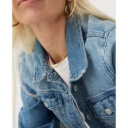 J.Crew Jacket Womens Medium Blue Brilliant Day Wash Classic Denim Trucker