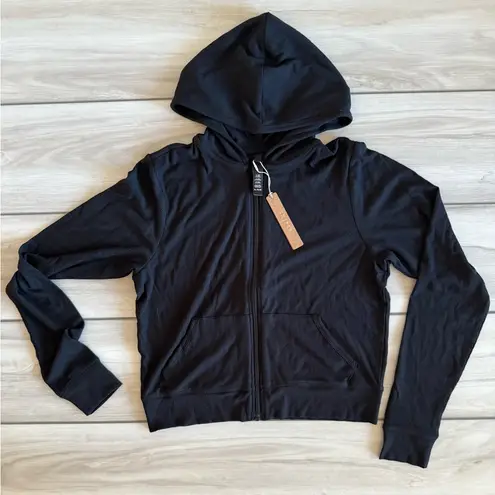 SKIMS Soft Lounge Zip Up Hoodie Black XL NWT