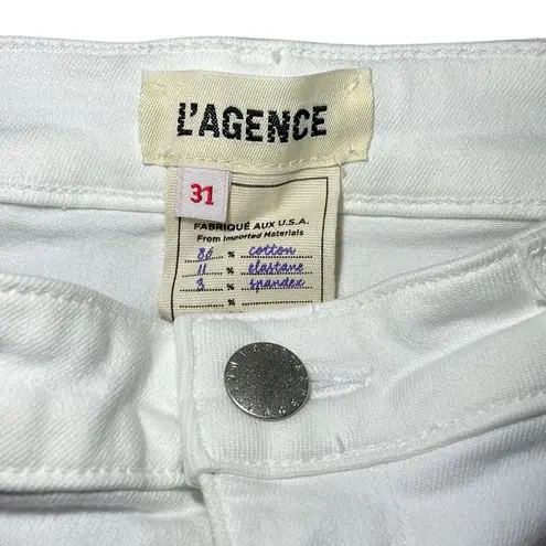 L'Agence L’Agence white Skinny Denim Jeans‎ Sz 31