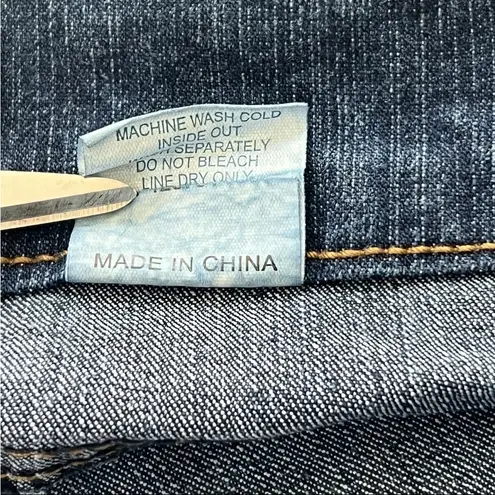 Vintage HiP jeans Bermuda Denim Shorts Womens Juniors 13 Y2K Rhinestone Pockets Blue Size 13J