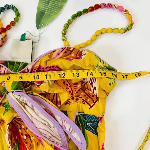 Farm Rio yellow beaks and bananas blouse skirt set