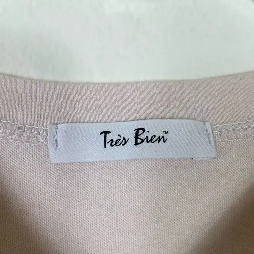 Tres Bien Free Spirit Fearless and Brave Leopard Graphic Tshirt