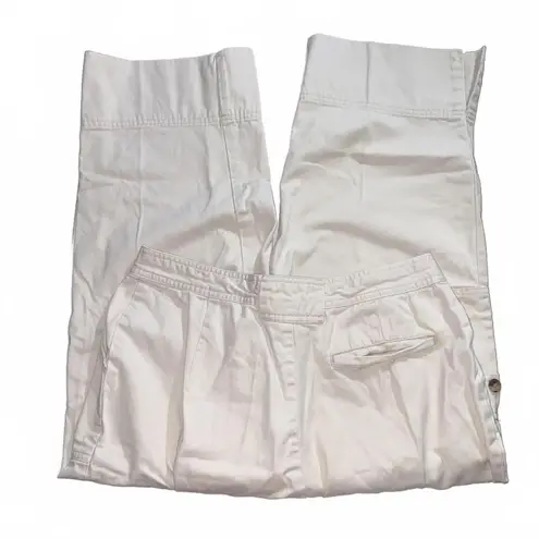 Duck head White Cargo Capri Pants Vintage Size 14 Cotton Utility