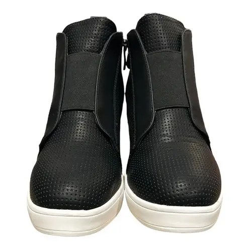 Journee Collection Clara Wedge Sneaker Size 9.5 Women’s Black NEW