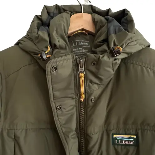 LL Bean Womens Mountain Classic Down Parka Size L Quilted 650