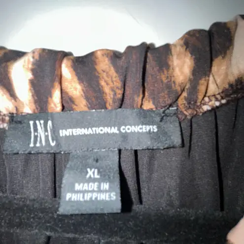 INC International Concepts New, Animal Print Halter Tie at Top Maxi Dress Size XL