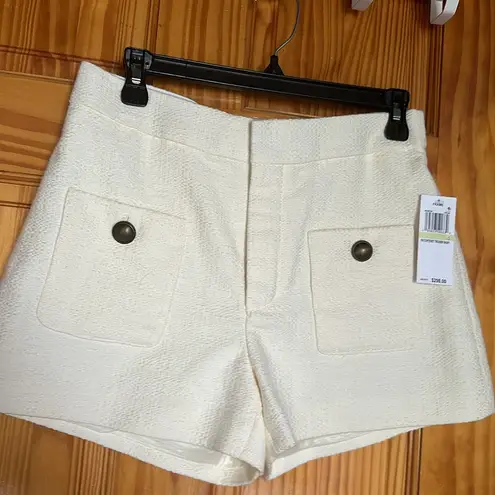 frame denim FRAME Pintuck Tweed Shorts size 4