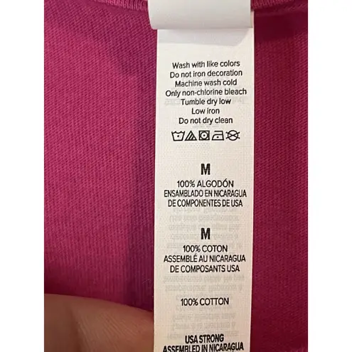 City Of Hope T Shirt Womens M Pink Cancer Center Short Sleeve Crew Neck NEW Size M