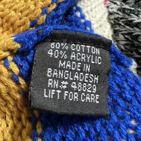 Love by Marcy Sweater Womens Small Multicolor Stripe Crewneck Pullover Tunic Pink