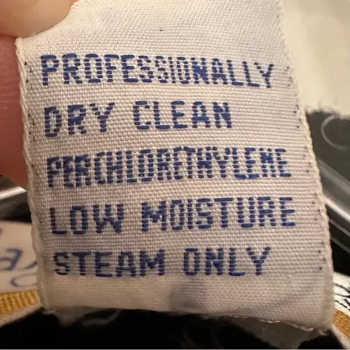 Jason Prescott Vintage Wool Cardigan Women's Medium Black Floral Y2K Hand Knit