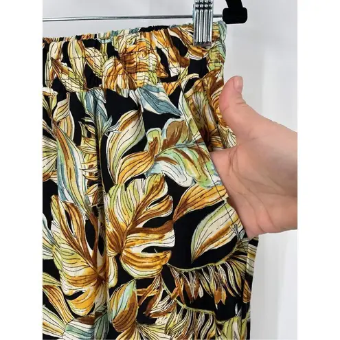 Panama Jack Women's Tropical Linen Blend Wide Leg Pants Multi-Color XS