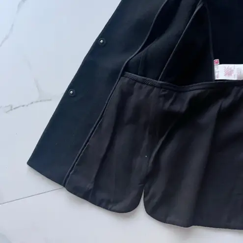 Marni blazer jacket size 6 42 black collarless