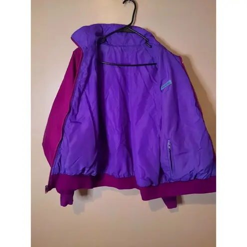 Columbia Vintage  Women Thinsulate Reversible Puffer Jacket Size S/M Purple Coat