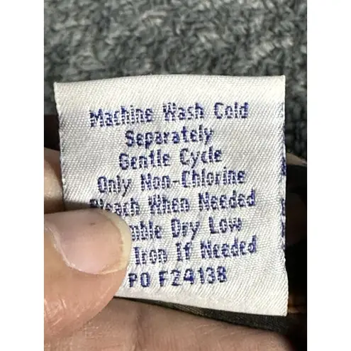 Blair Vintage 90's Earth Tone Abstract Leaf Print Windbreaker Jacket Size L