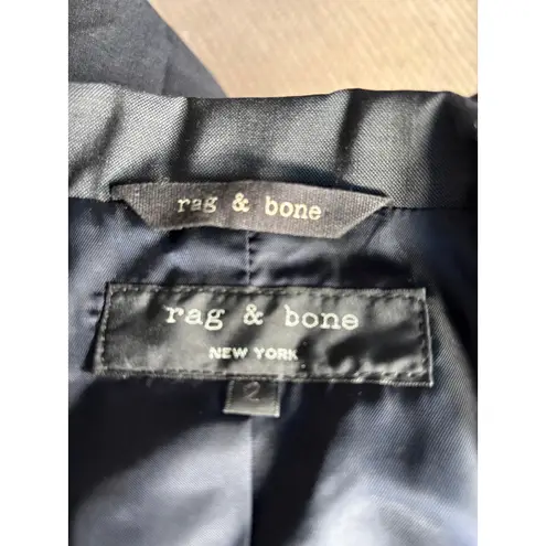 Rag and Bone  Charcoal Gray Wool Blazer Tailored Career Jacket Business Casual 2 thumbnail 8