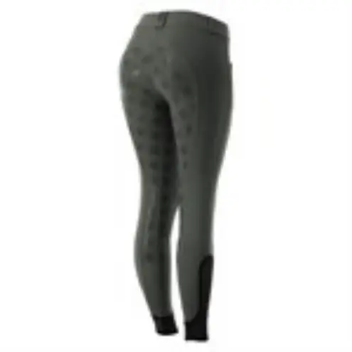 Equestrian Silicone Knee Full Seat Breeches Gray Size 12
